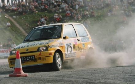 Jacek Sikora i Marek Kaczmarek - Fiat Cinquecento Sporting.